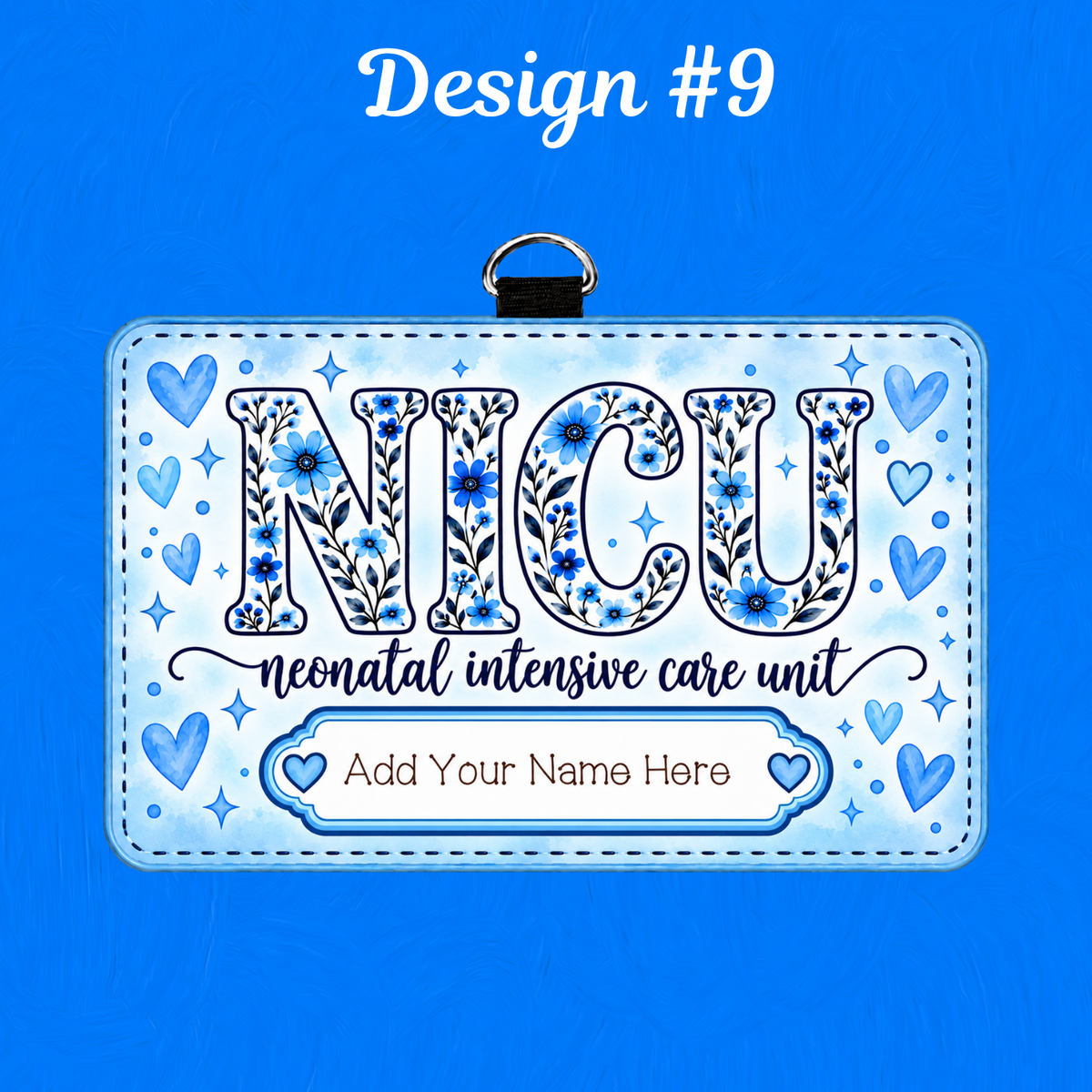 NICU ID BADGE HOLDER - HORIZONTAL