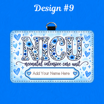 NICU ID BADGE HOLDER - HORIZONTAL
