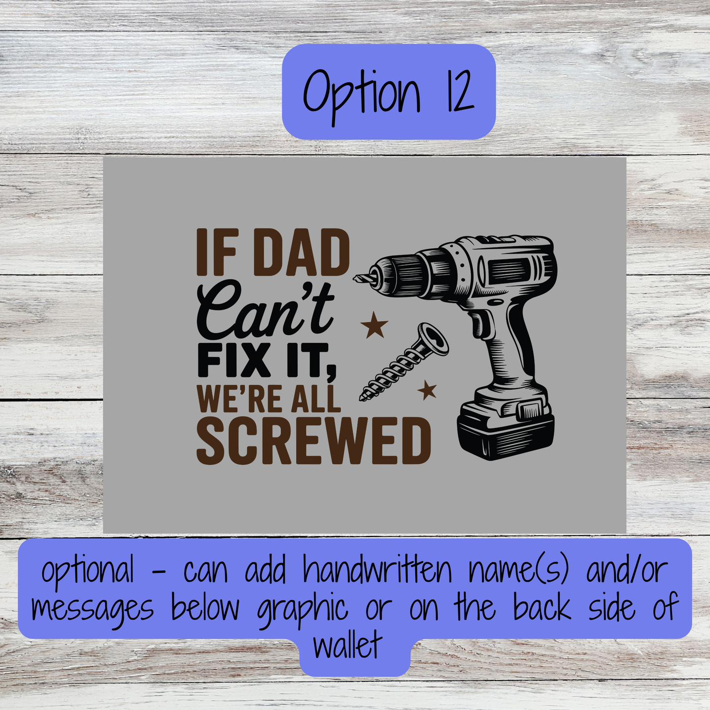 Custom Wallets - FATHER'S DAY DESIGNS
