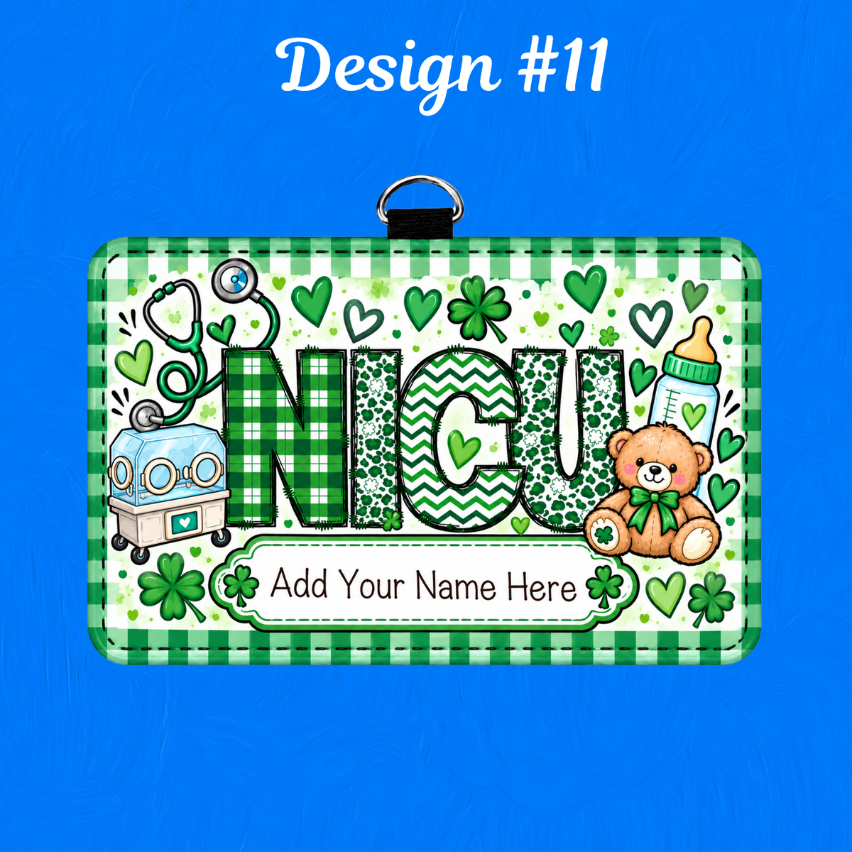 NICU ID BADGE HOLDER - HORIZONTAL