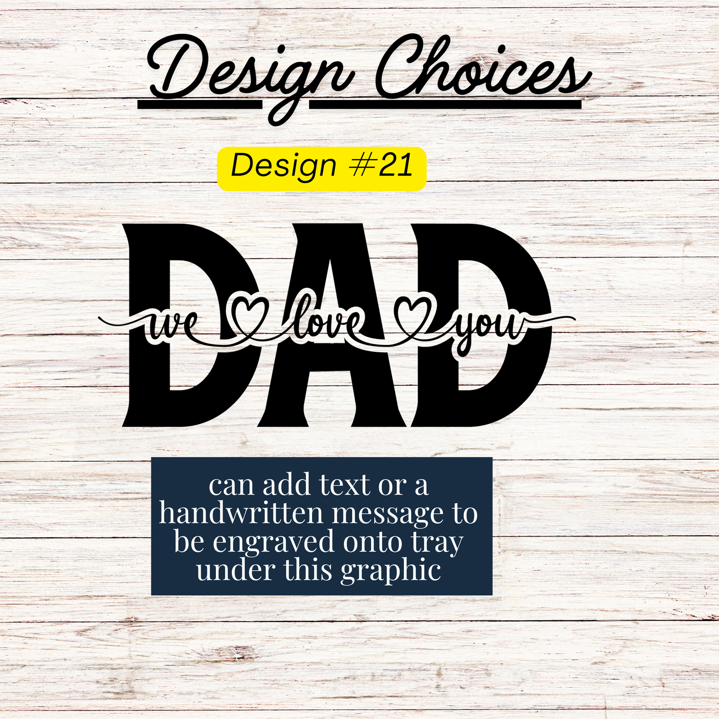 Valet Tray - FATHER'S DAY DESIGNS