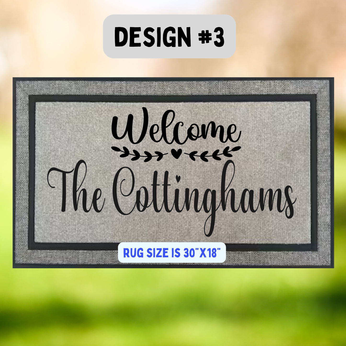 DOOR MATS - CHOOSE A DESIGN OR LET US CREATE A CUSTOM DESIGN