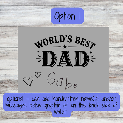 Custom Wallets - FATHER'S DAY DESIGNS