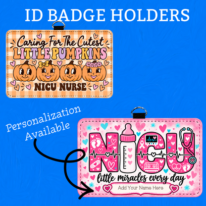 NICU ID BADGE HOLDER - HORIZONTAL