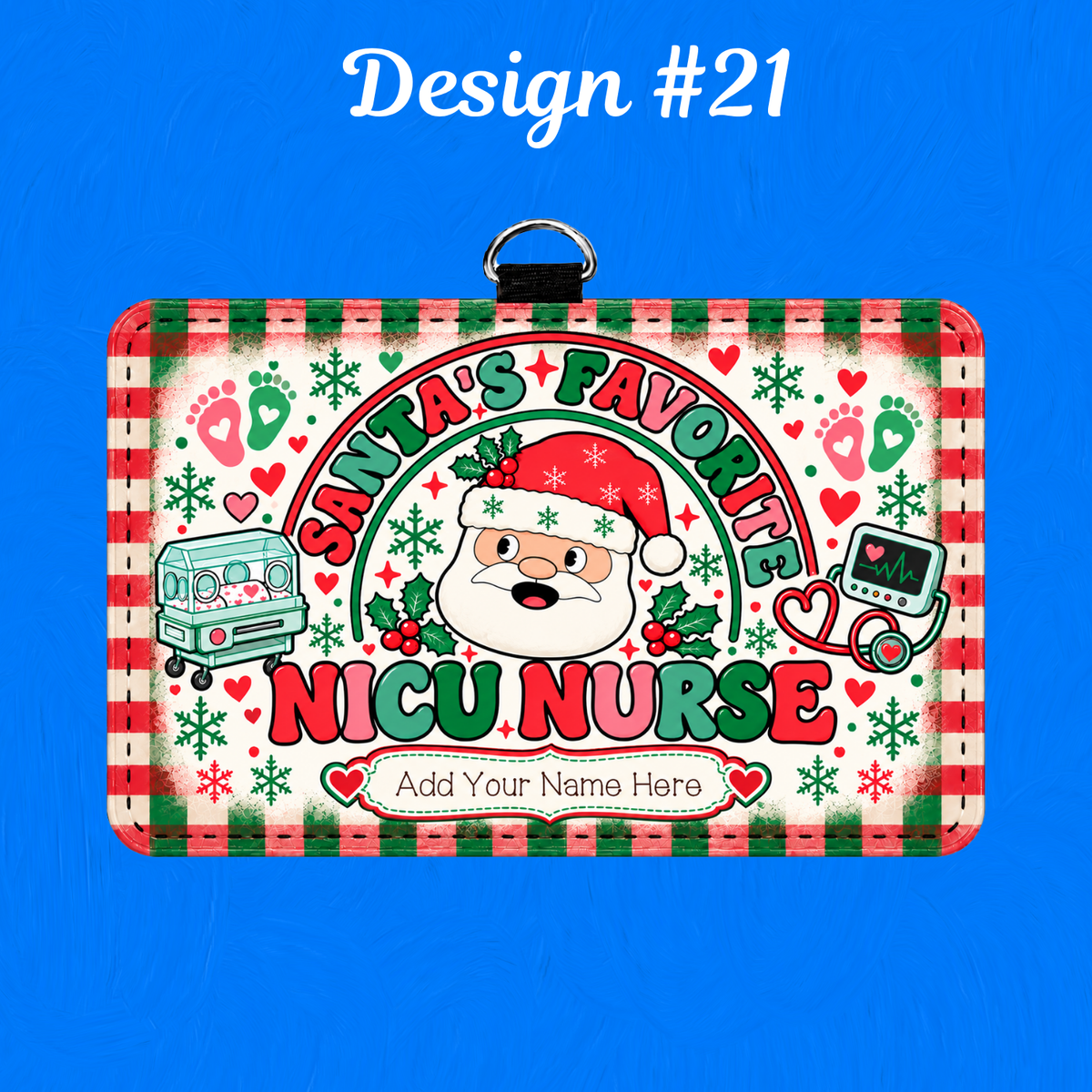 NICU ID BADGE HOLDER - HORIZONTAL