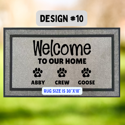 DOOR MATS - CHOOSE A DESIGN OR LET US CREATE A CUSTOM DESIGN