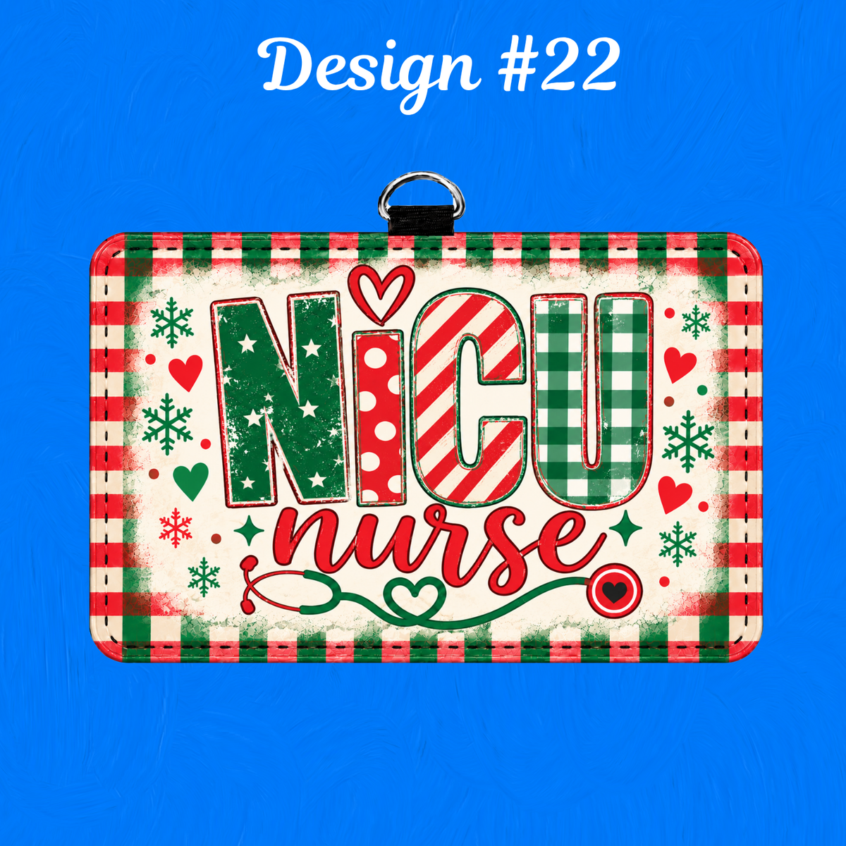 NICU ID BADGE HOLDER - HORIZONTAL