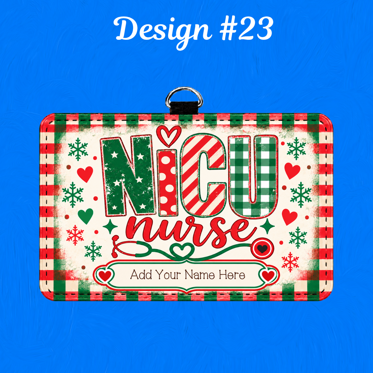 NICU ID BADGE HOLDER - HORIZONTAL