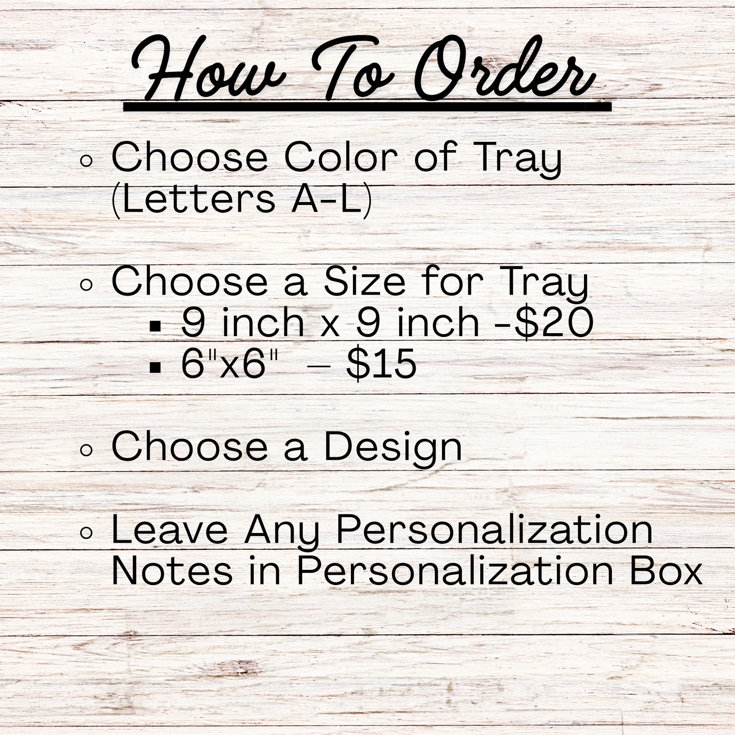 Valet Tray - FATHER'S DAY DESIGNS