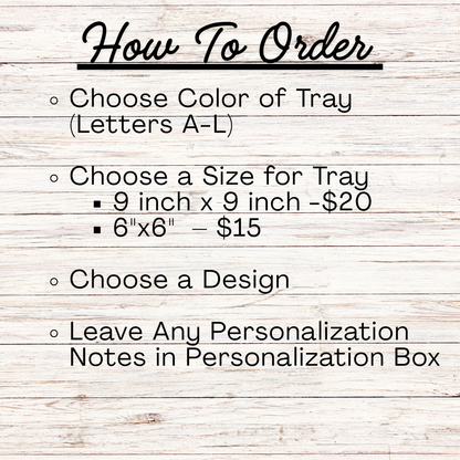 Valet Tray - FATHER'S DAY DESIGNS