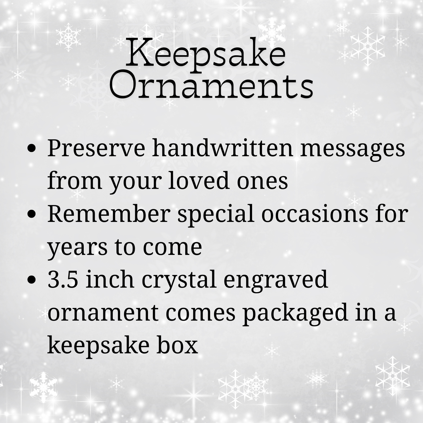 Keepsake Ornament