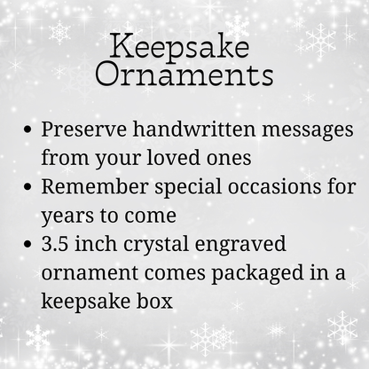 Keepsake Ornament