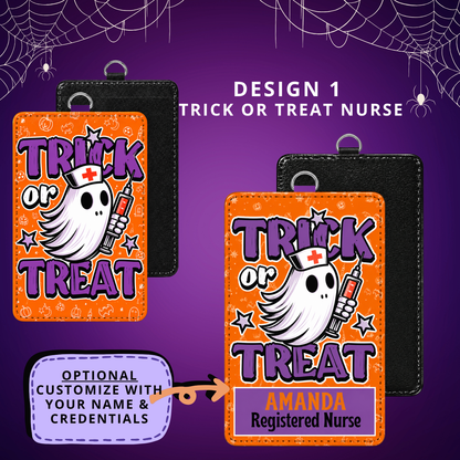 ID BADGE - Halloween Theme - NURSE DESIGNS