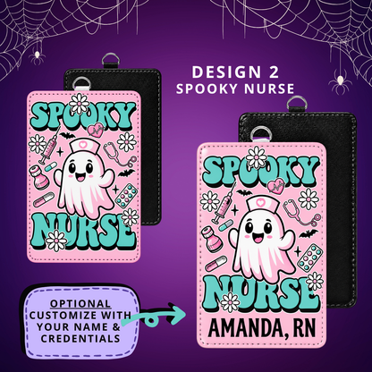 ID BADGE - Halloween Theme - NURSE DESIGNS