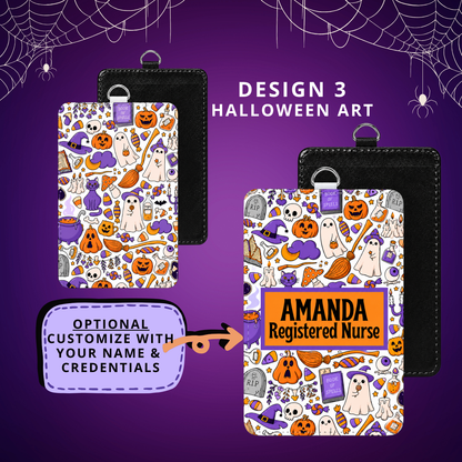 ID BADGE - Halloween Theme - NURSE DESIGNS