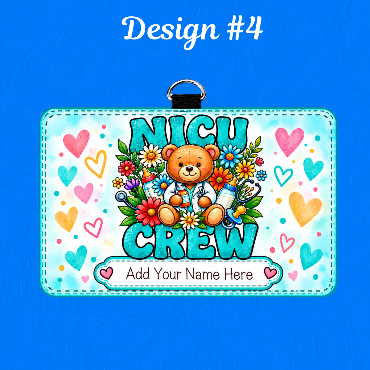 NICU ID BADGE HOLDER - HORIZONTAL