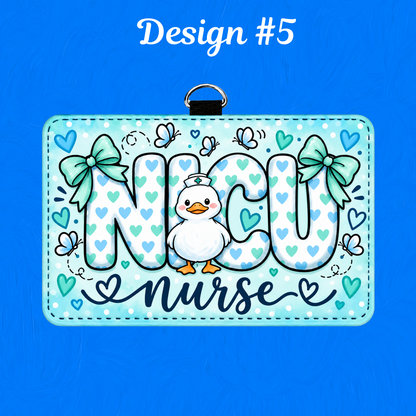 NICU ID BADGE HOLDER - HORIZONTAL