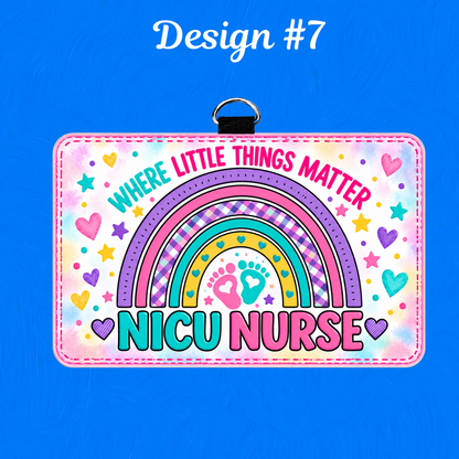 NICU ID BADGE HOLDER - HORIZONTAL