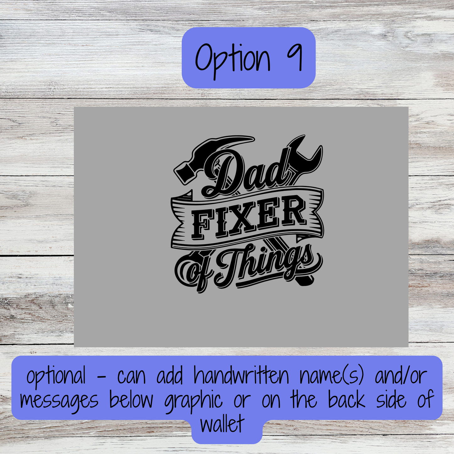 Custom Wallets - FATHER'S DAY DESIGNS