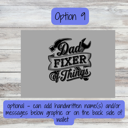 Custom Wallets - FATHER'S DAY DESIGNS