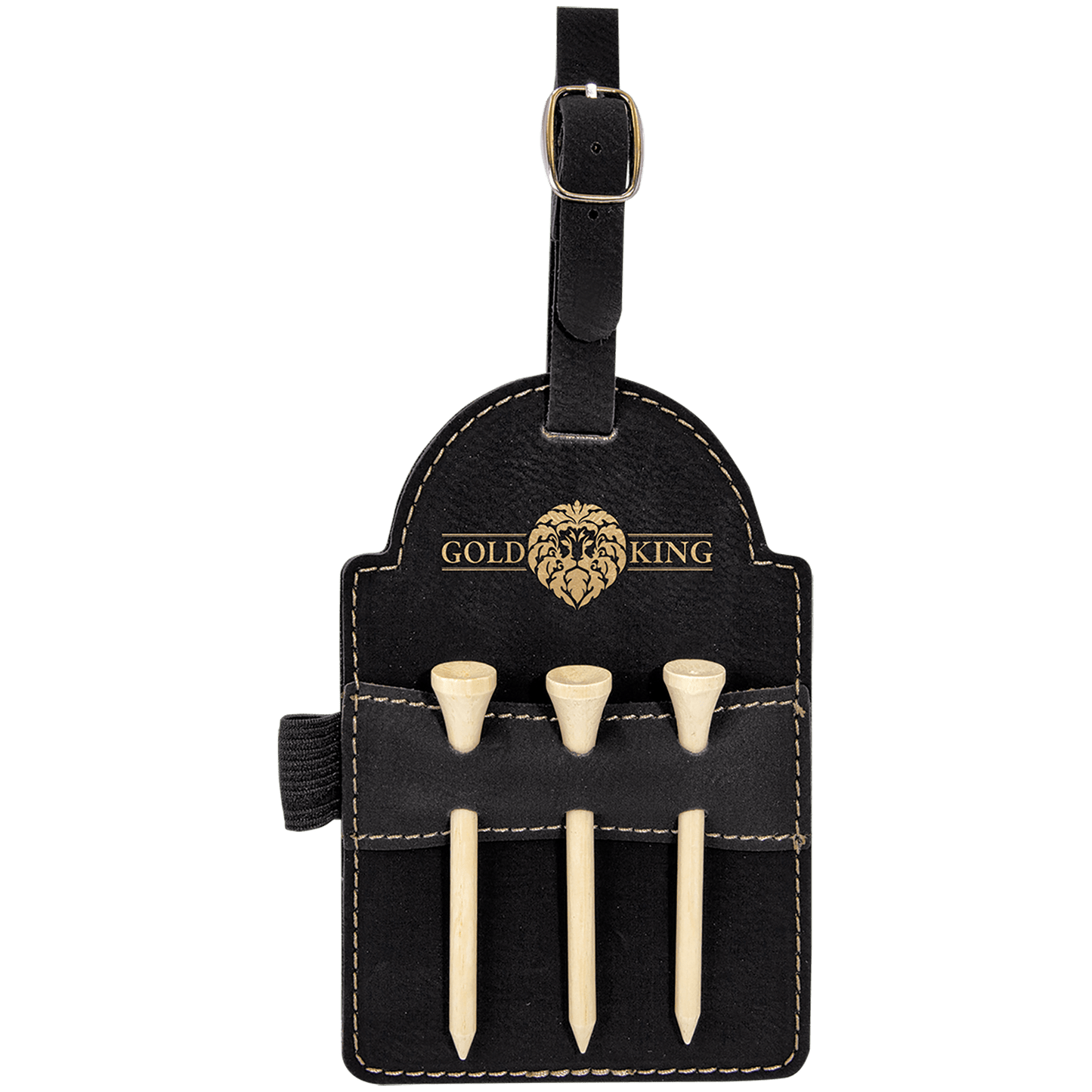 Leather Tag -  Golf Tee Holder