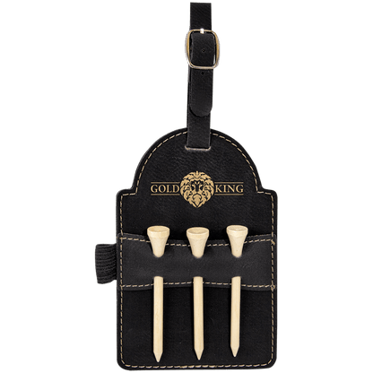 Leather Tag -  Golf Tee Holder