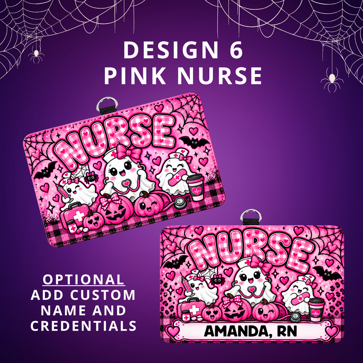 ID BADGE - Halloween Theme - NURSE DESIGNS