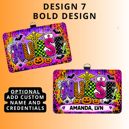 ID BADGE - Halloween Theme - NURSE DESIGNS