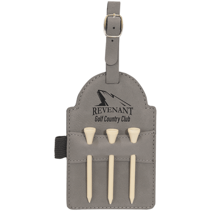 Leather Tag -  Golf Tee Holder