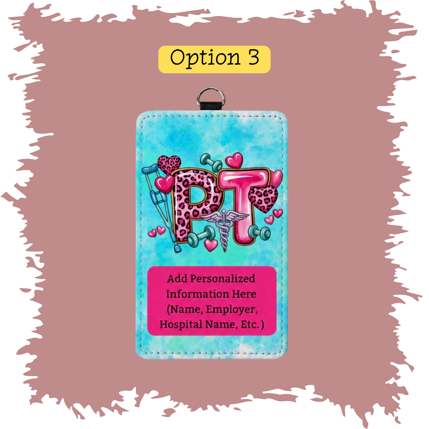 ID BADGE HOLDER -PHYSICAL THERAPY DESIGNS