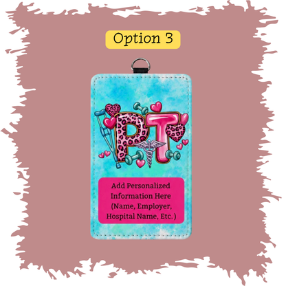 ID BADGE HOLDER -PHYSICAL THERAPY DESIGNS