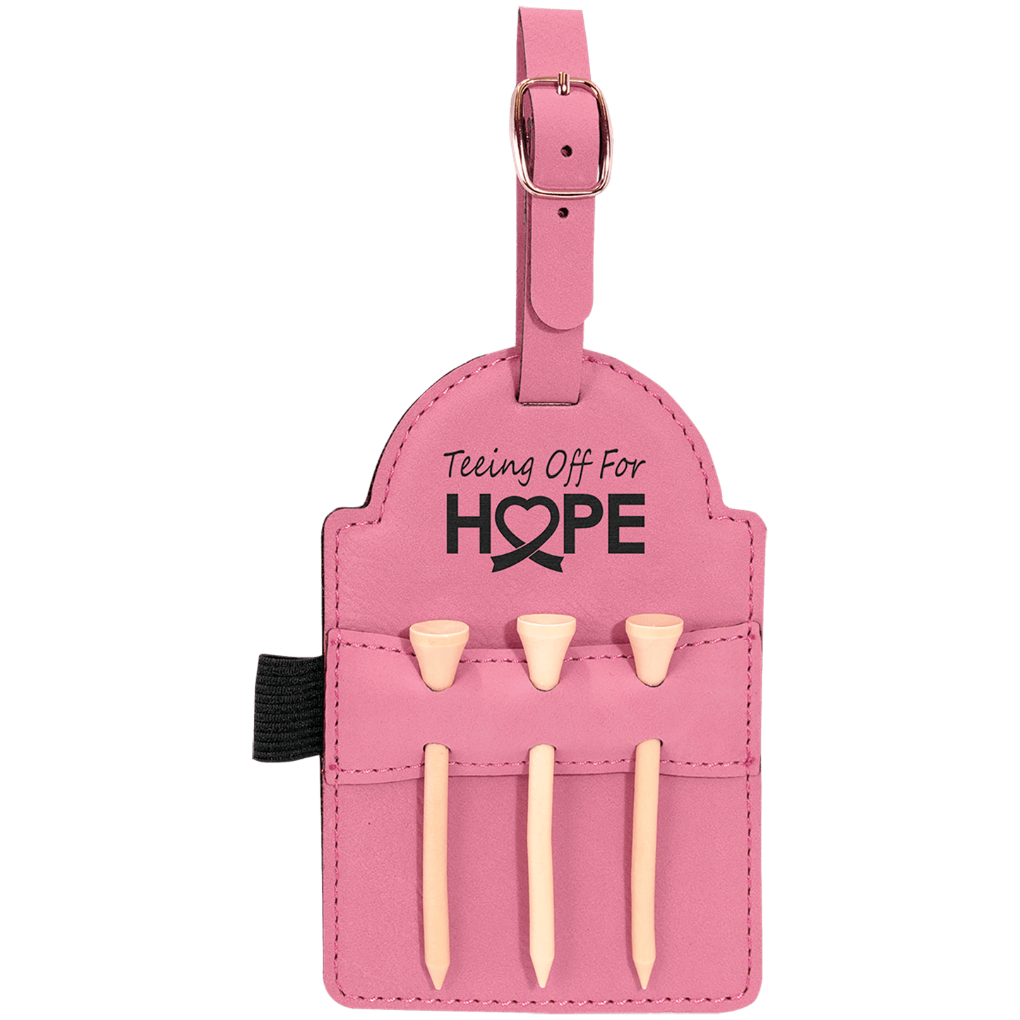 Leather Tag -  Golf Tee Holder