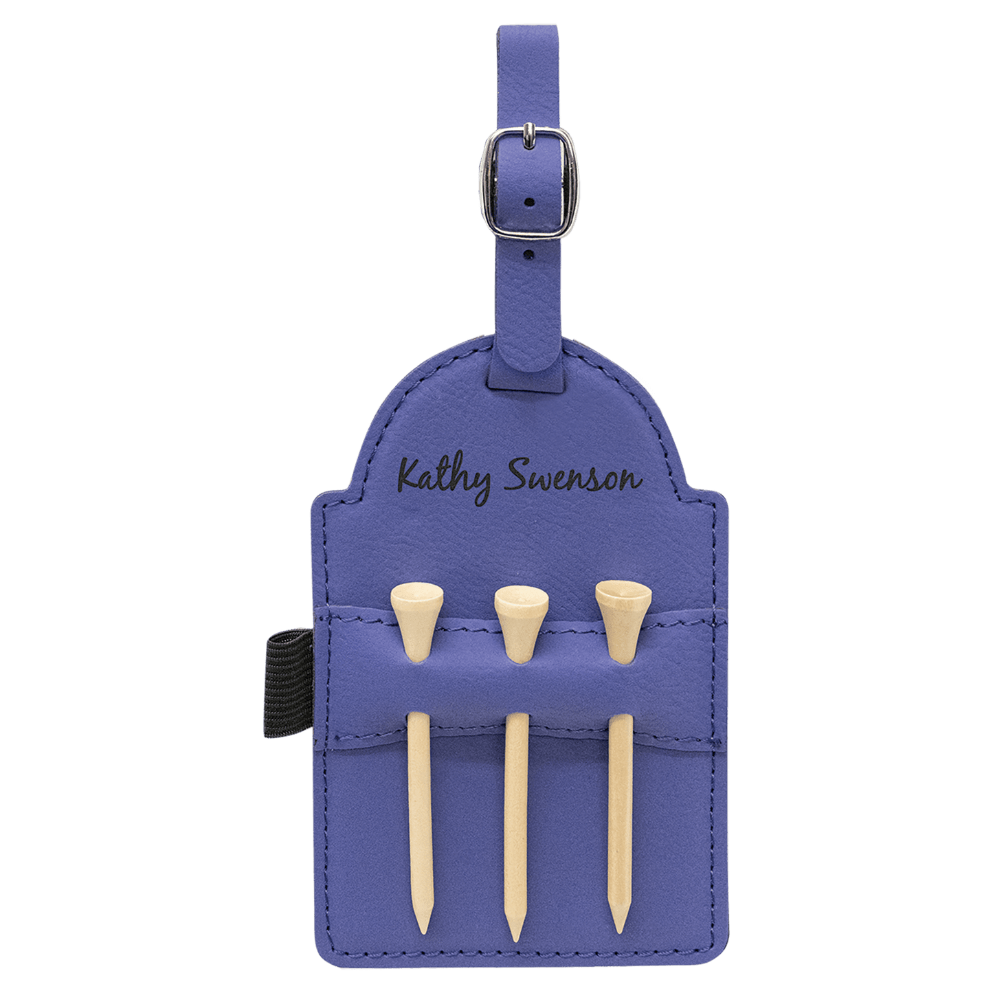 Leather Tag -  Golf Tee Holder