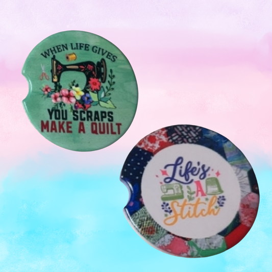 Car Coasters - Quilting & Sewing Designs