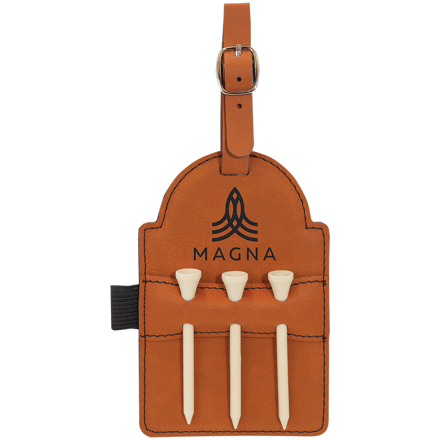 Leather Tag -  Golf Tee Holder