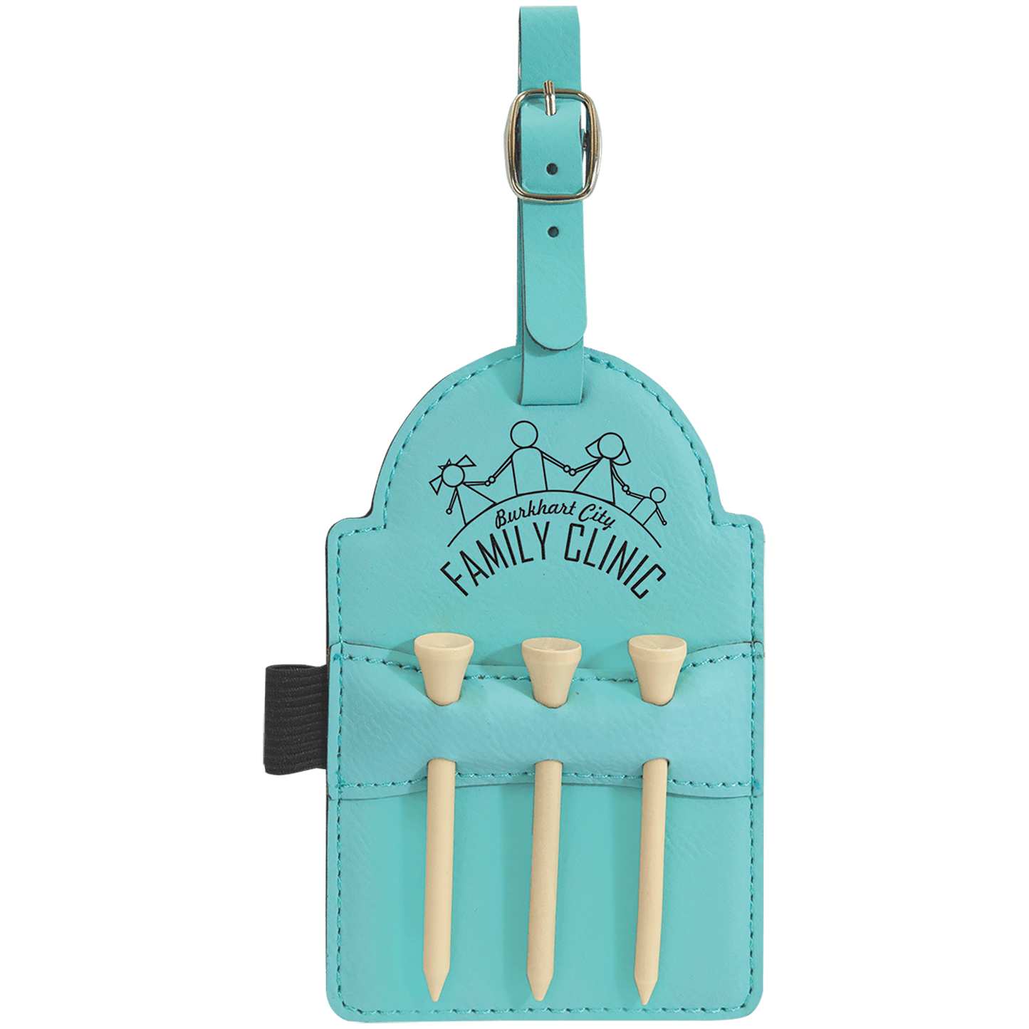 Leather Tag -  Golf Tee Holder
